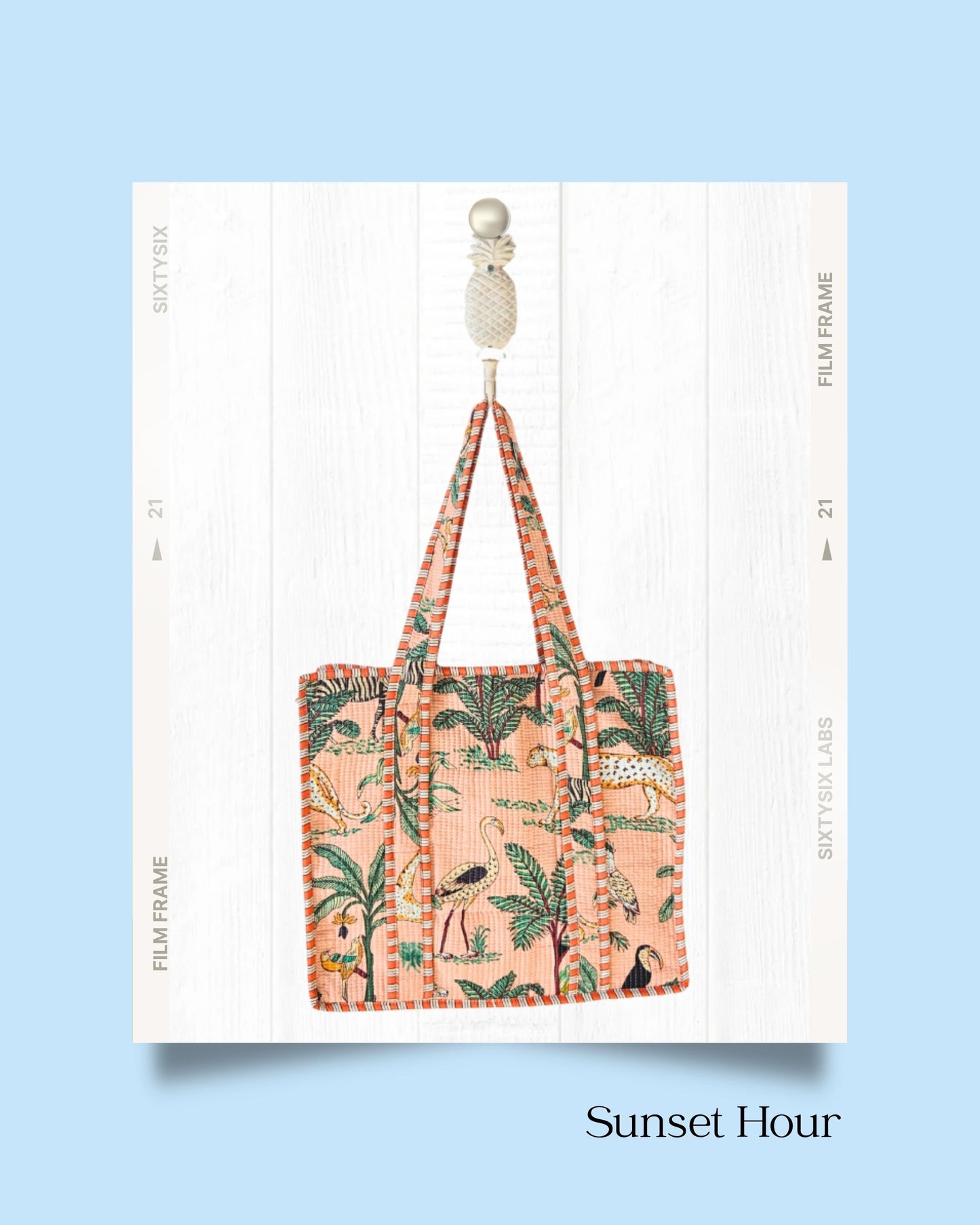 Sunset Hour - Zipped Tote Bag