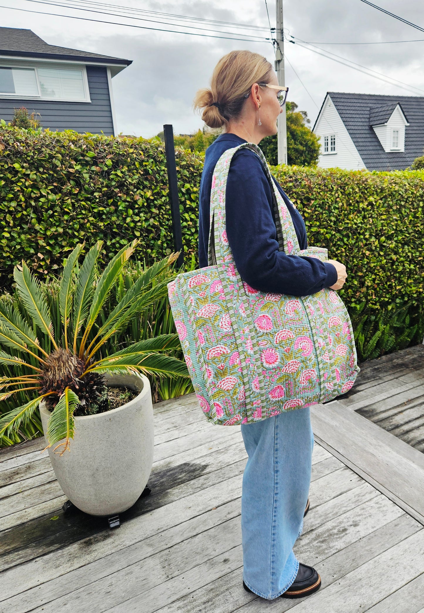 Floral Joy - Open Tote Bag