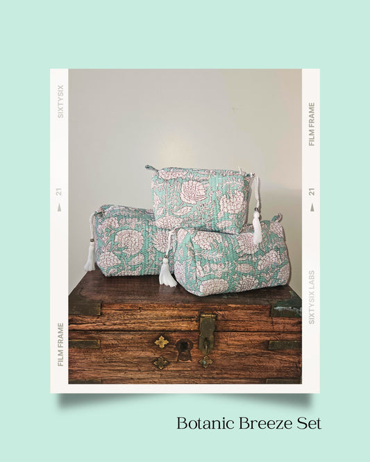 Botanic Breeze - Vanity Bag Set