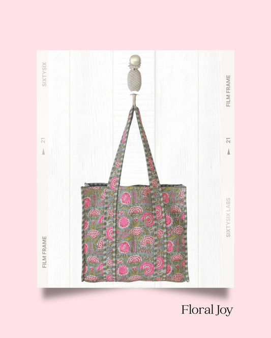 Floral Joy - Open Tote Bag
