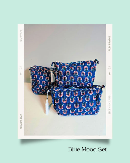 Blue Mood - Vanity Bag Set