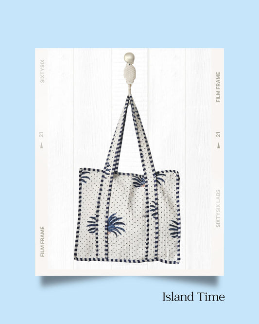 Island Time - Zipped Tote Bag