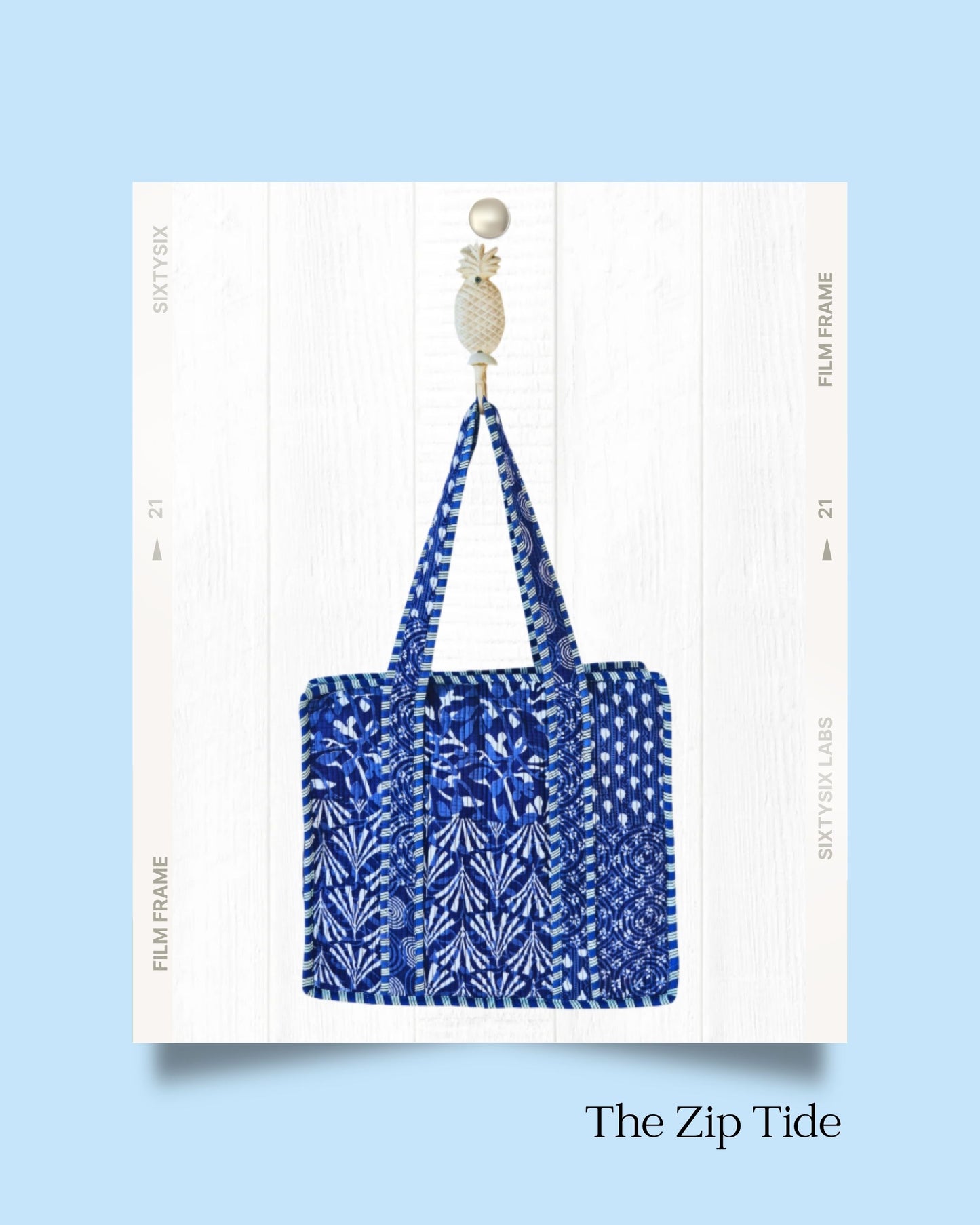 The Zip Tide - Zipped Tote Bag