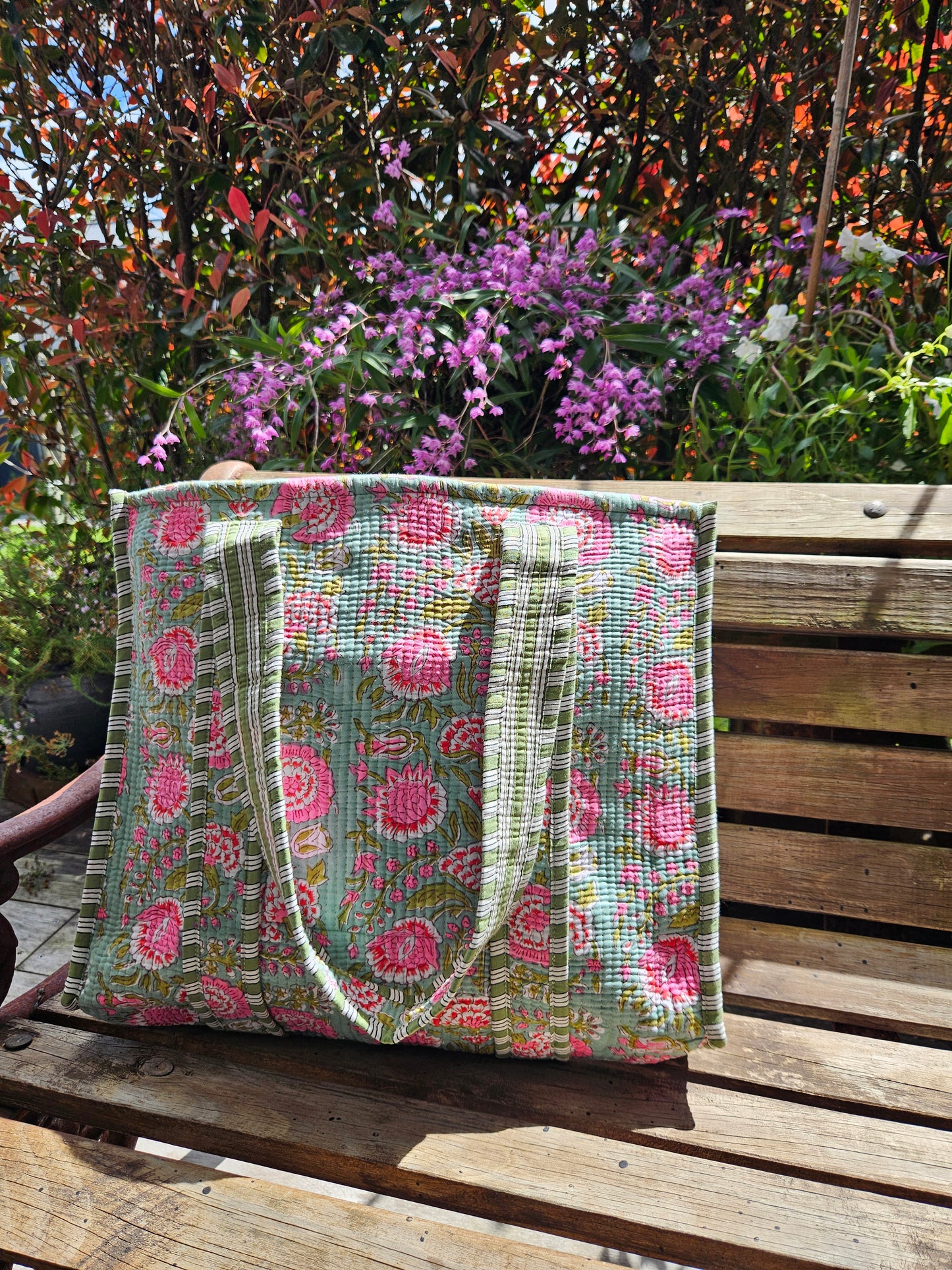 Floral Joy - Open Tote Bag