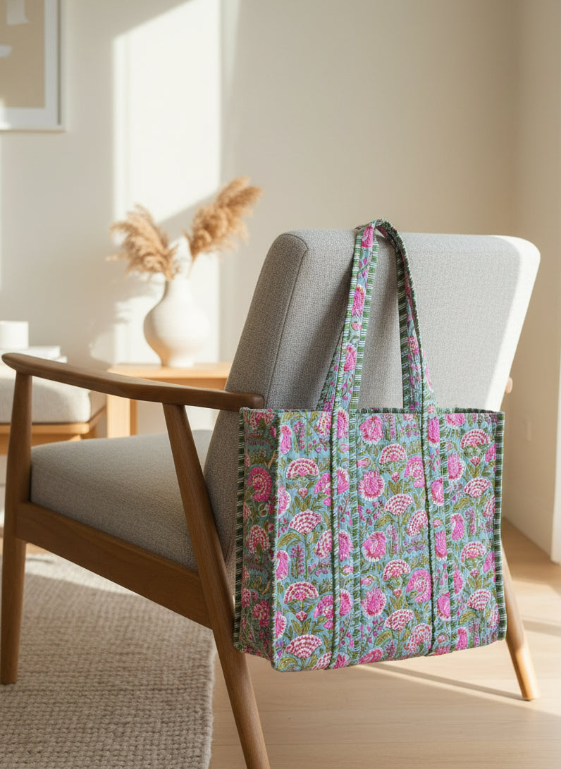 Floral Joy - Open Tote Bag - NEW SEASON