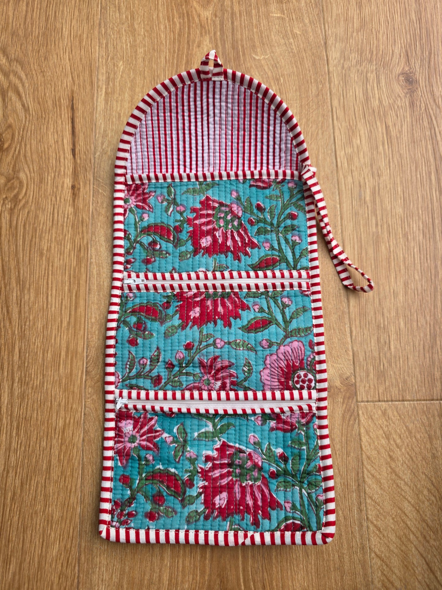 Jewellery Pouch - Teal Floral