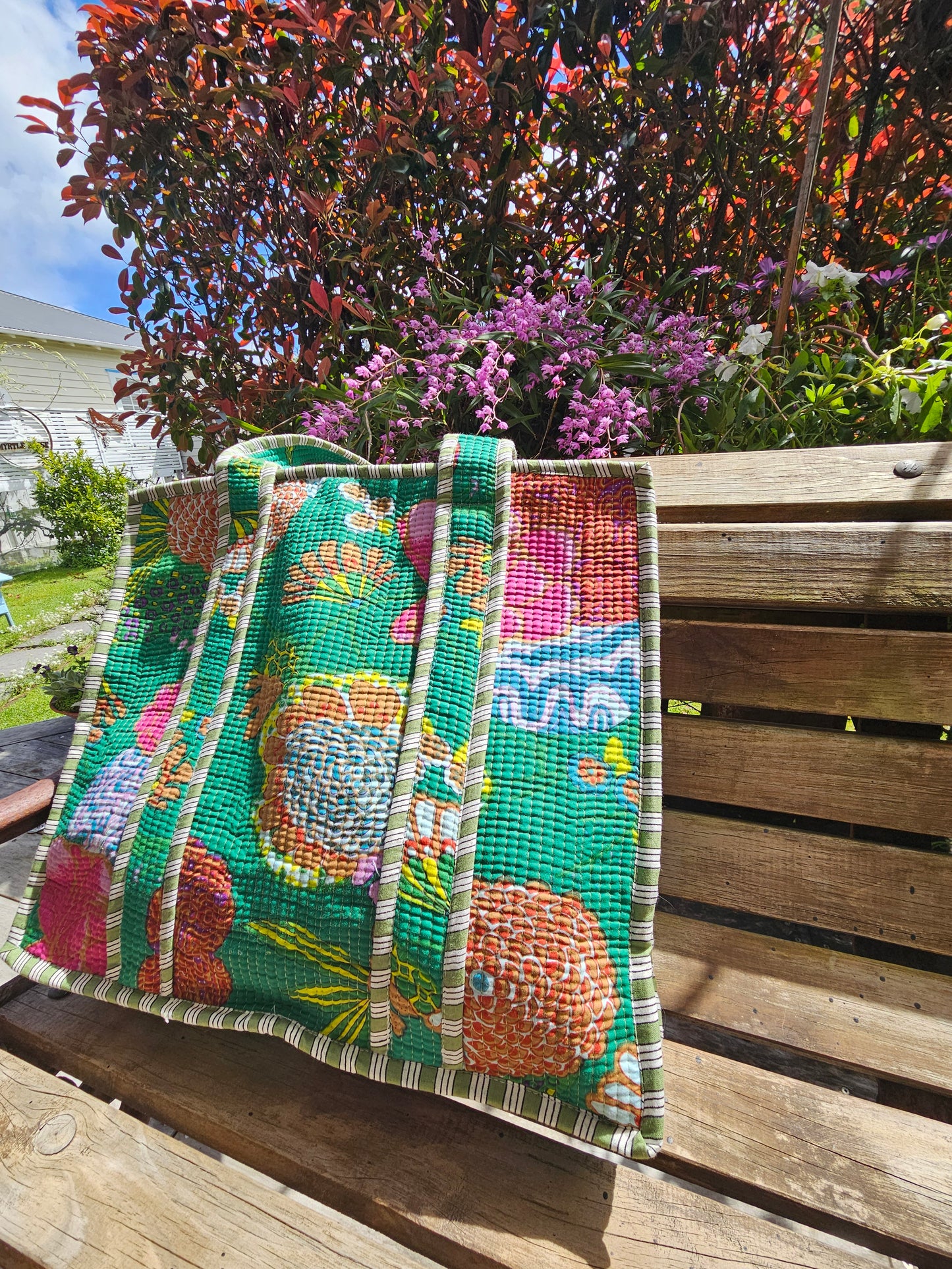 Amara Bloom - Zipped Tote Bag