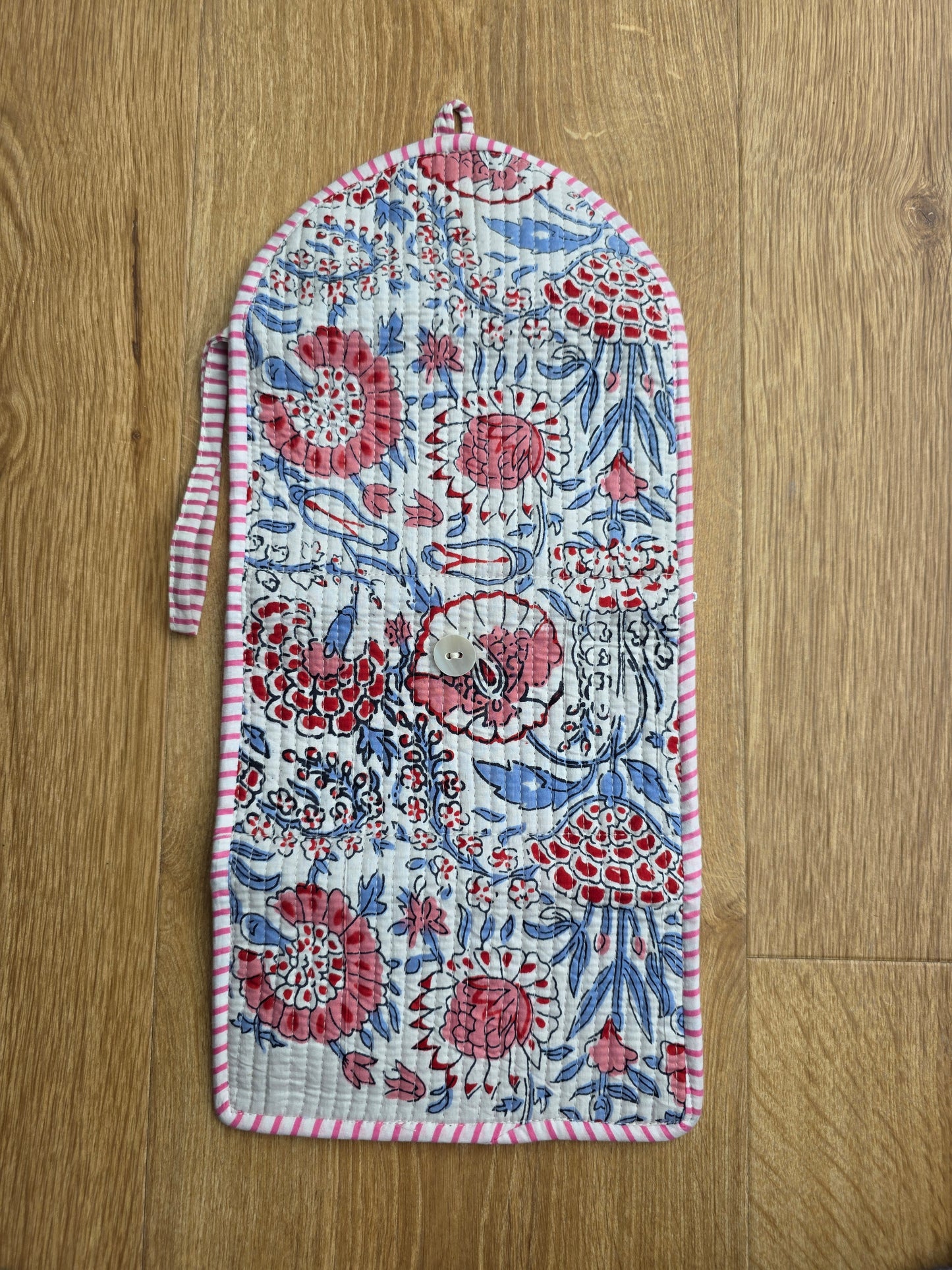 Jewellery Pouch - White Floral