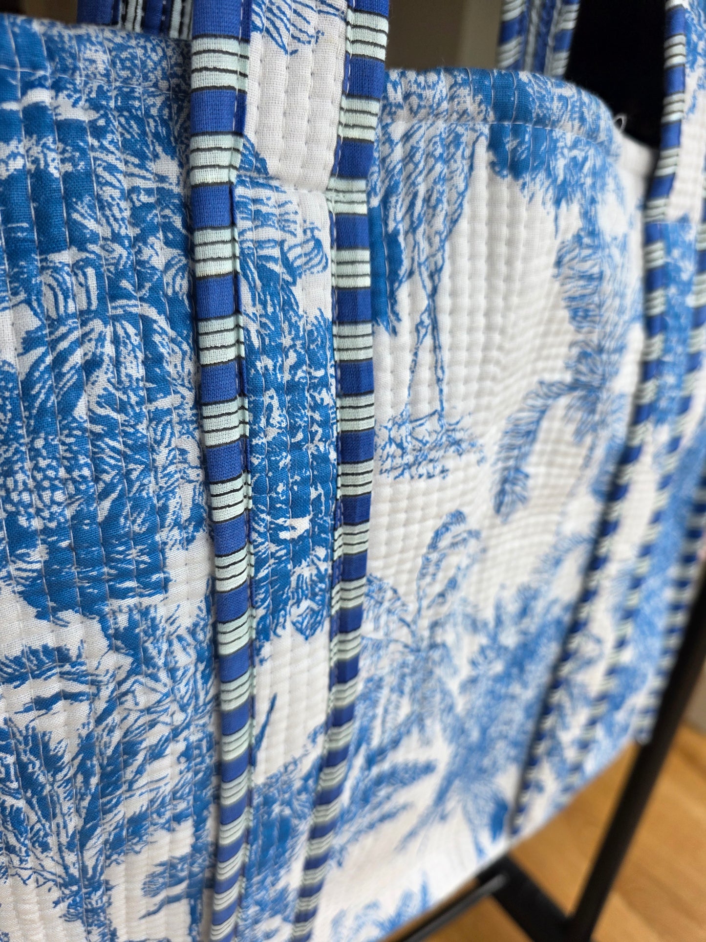 Blue Safari Open Tote - NEW SEASON