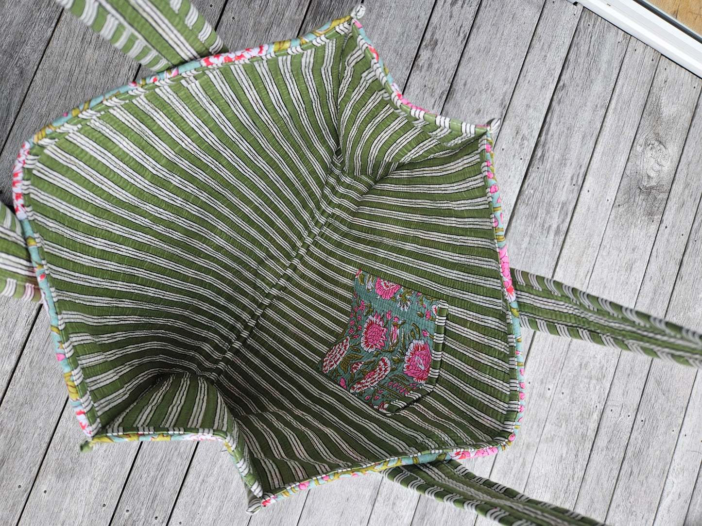 Floral Joy - Open Tote Bag