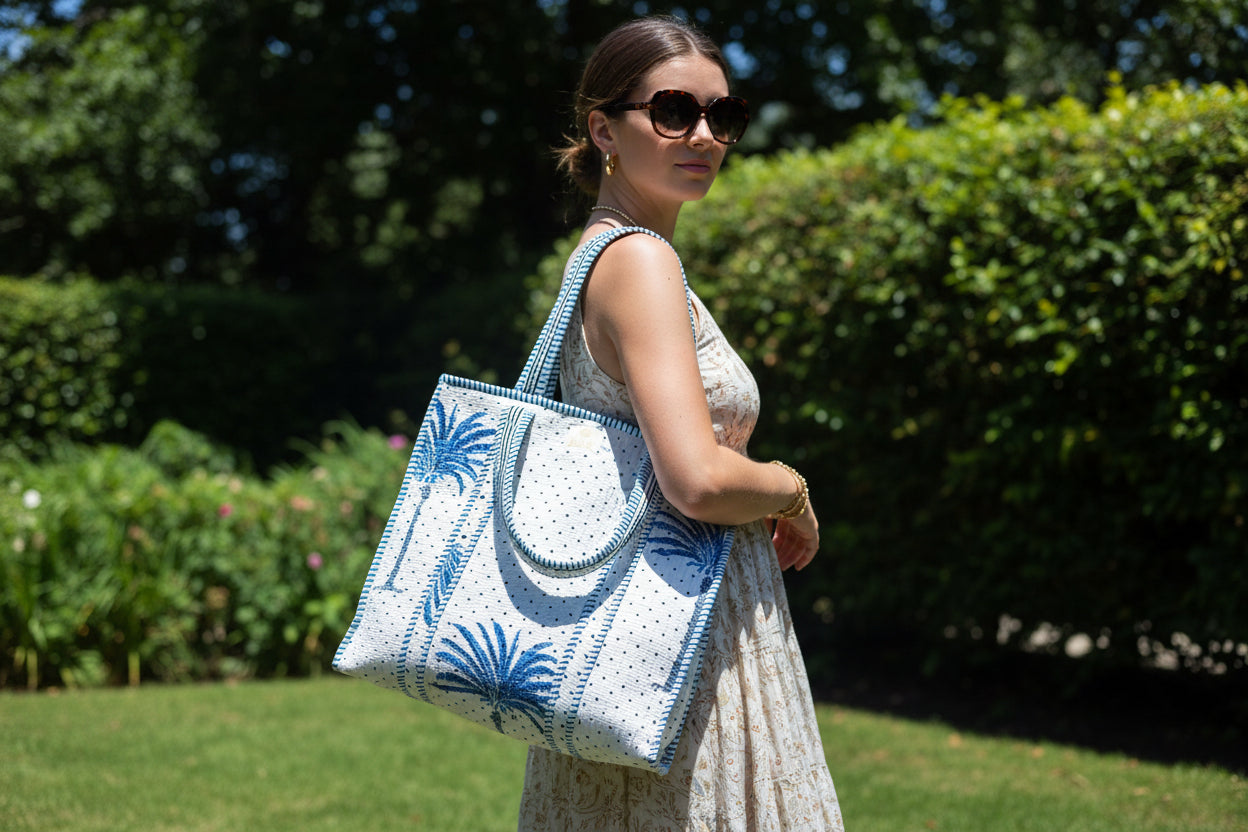 Island Time Midi Zipped Tote - NEW SEASON