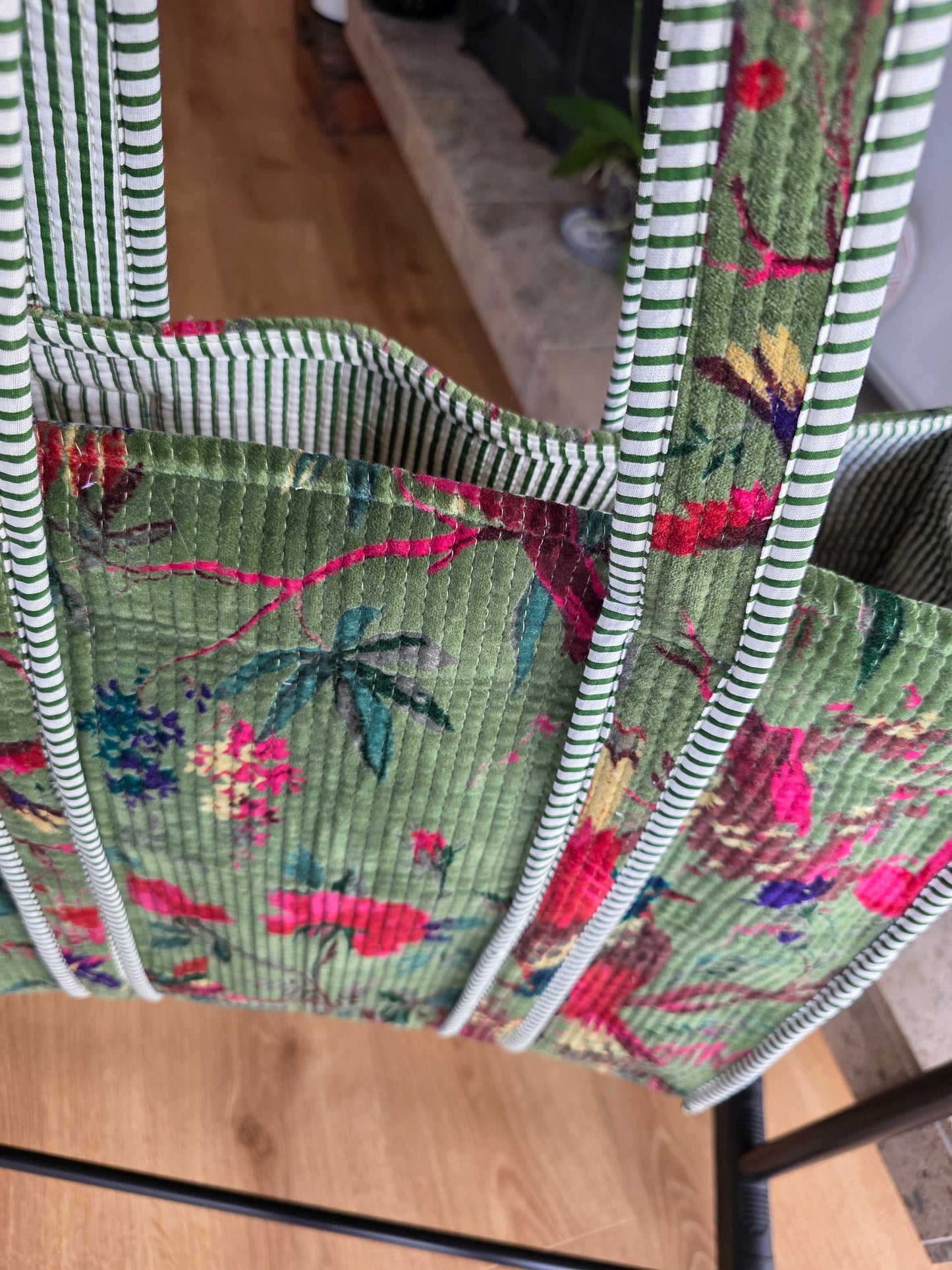 Deep Forest - Velvet Open Tote Bag - NEW SEASON