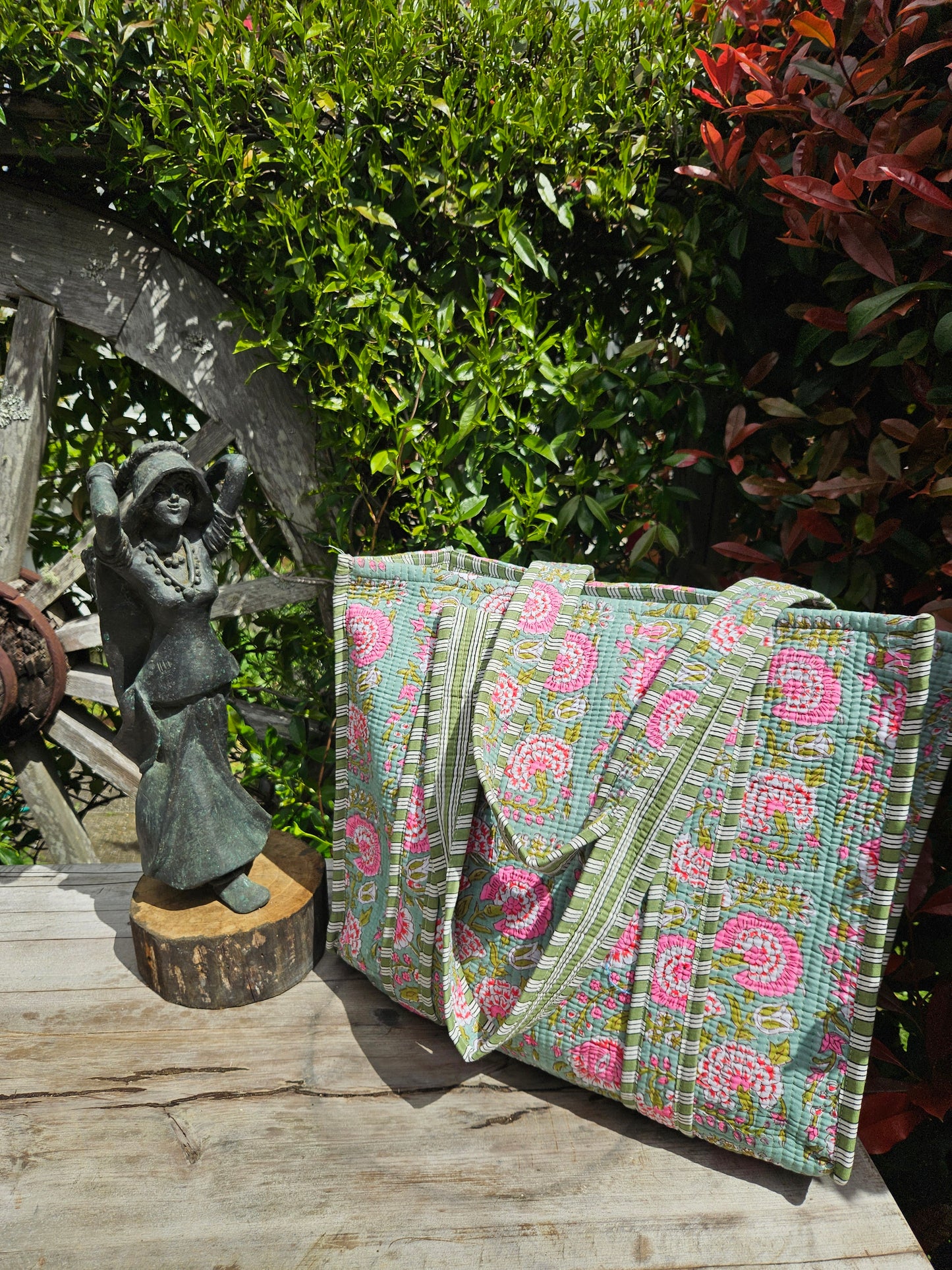 Floral Joy - Open Tote Bag