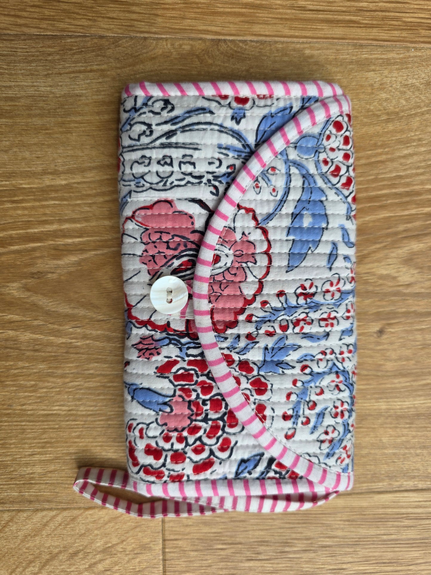 Jewellery Pouch - White Floral