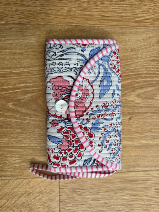 Jewellery Pouch - White Floral