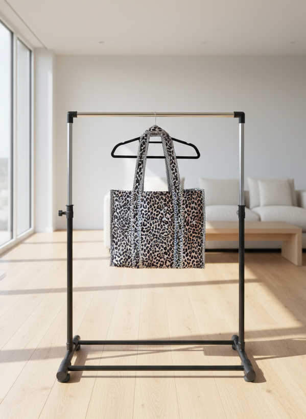 Cheetah Velvet Open Tote Bag - NEW SEASON