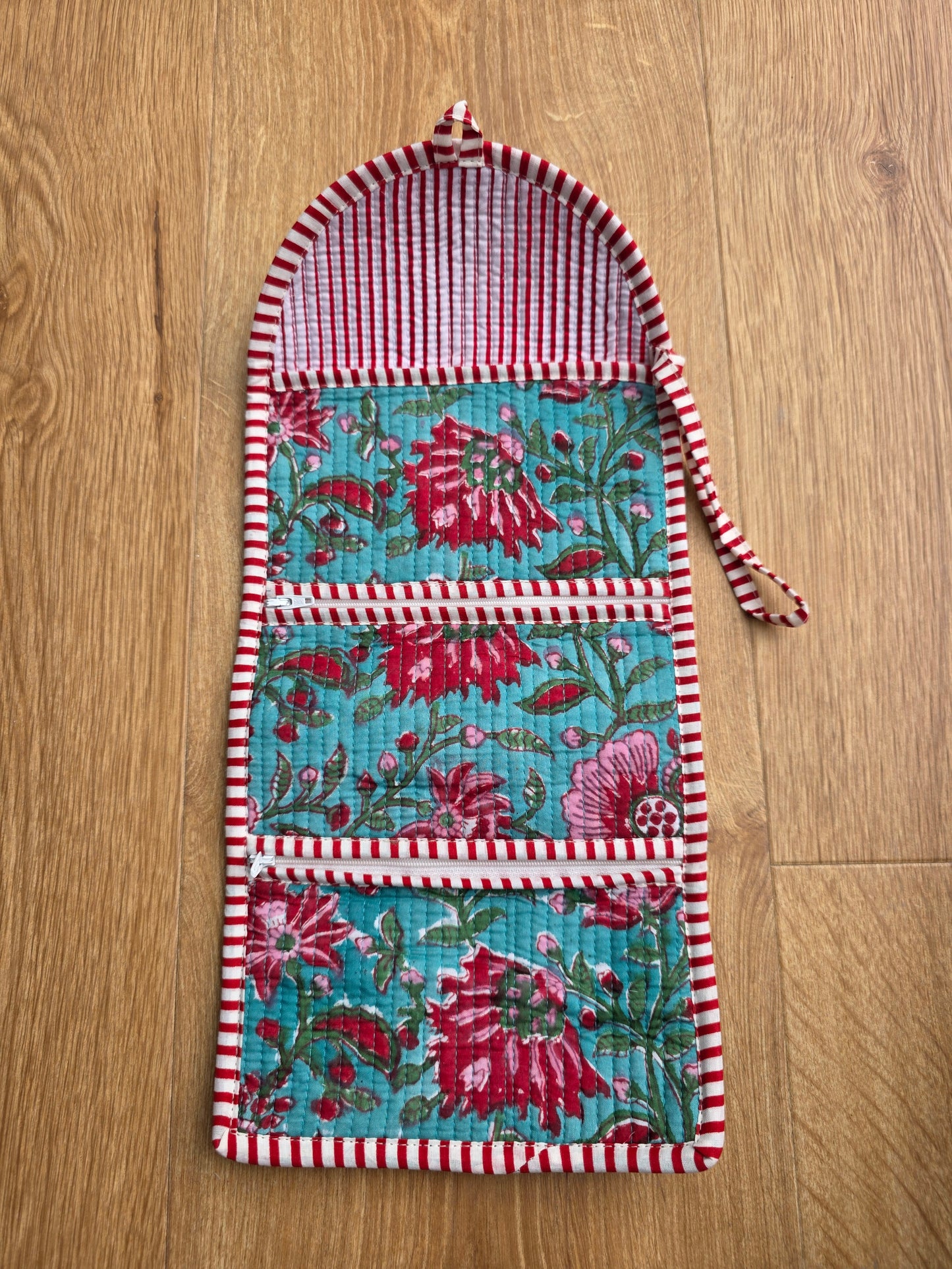 Jewellery Pouch - Teal Floral