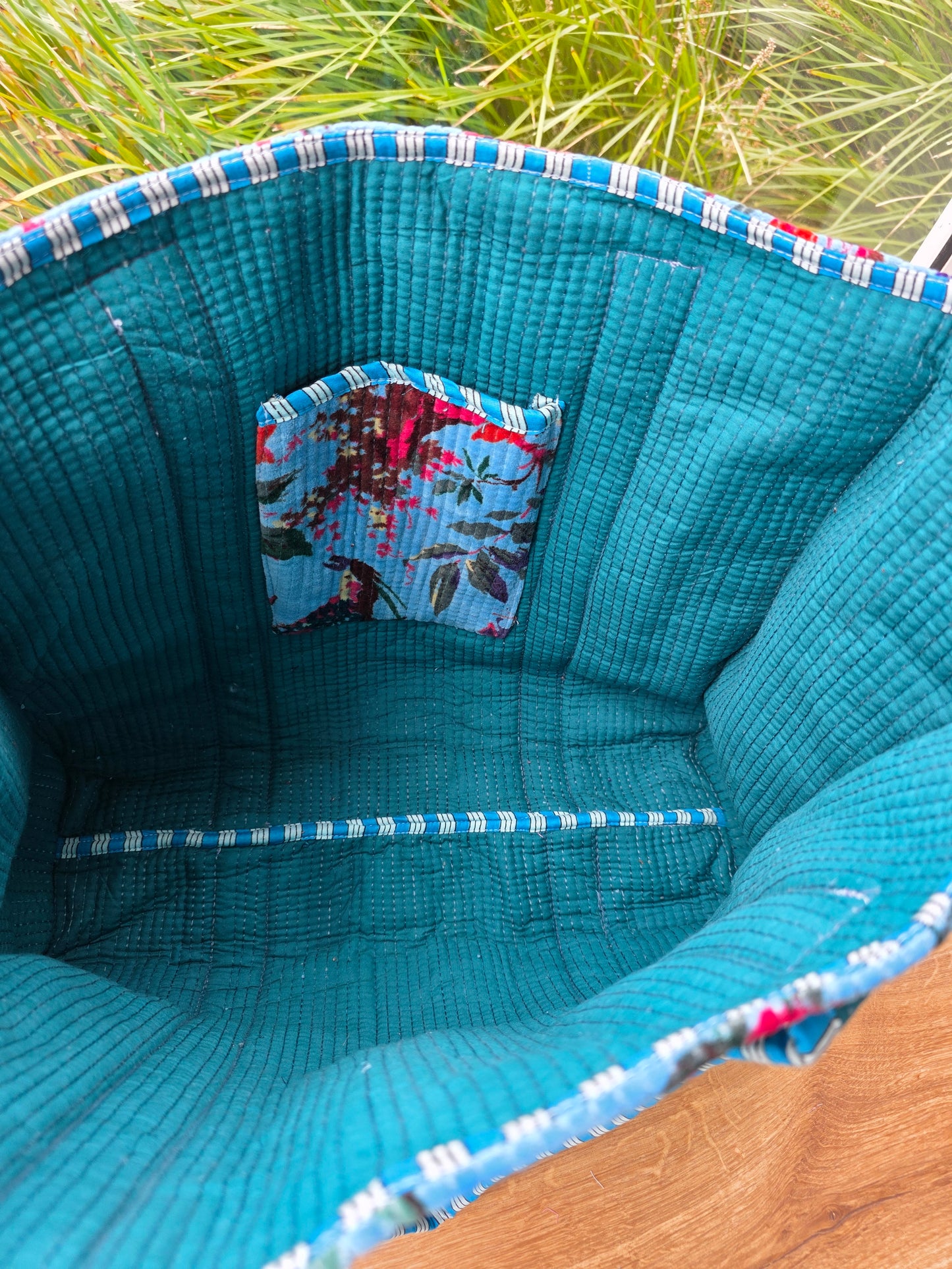 Bird Song - Velvet Open Tote Bag