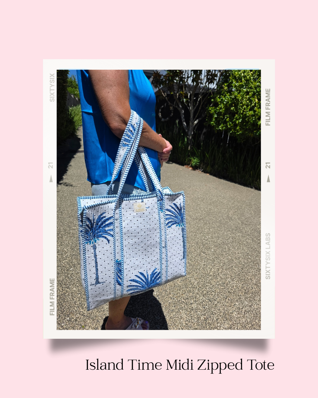 Island Time Midi Zipped Tote - NEW SEASON