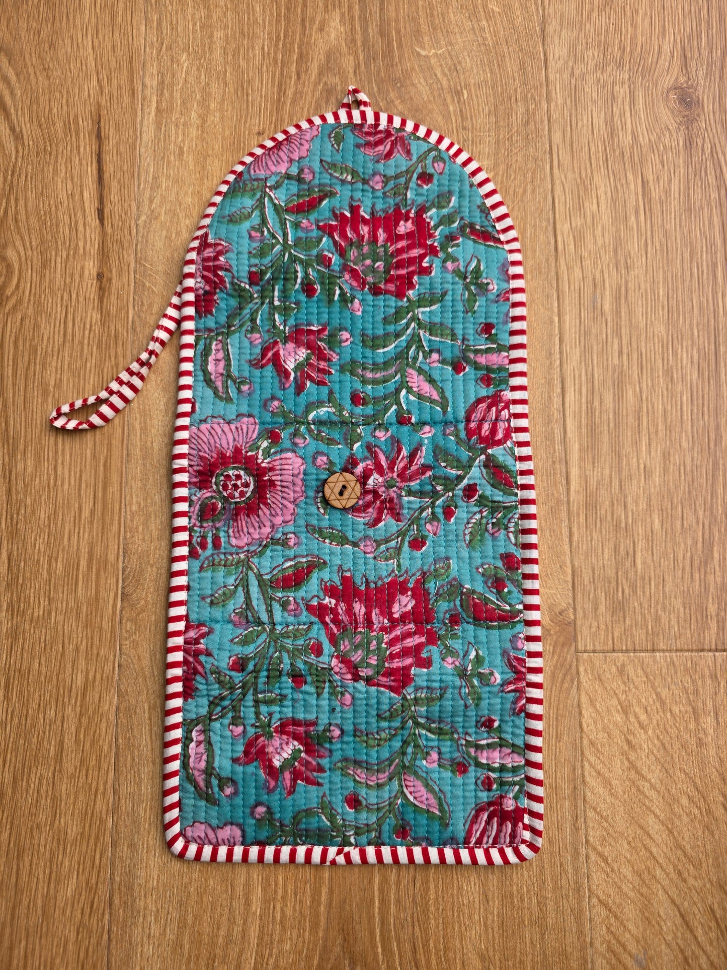 Jewellery Pouch - Teal Floral