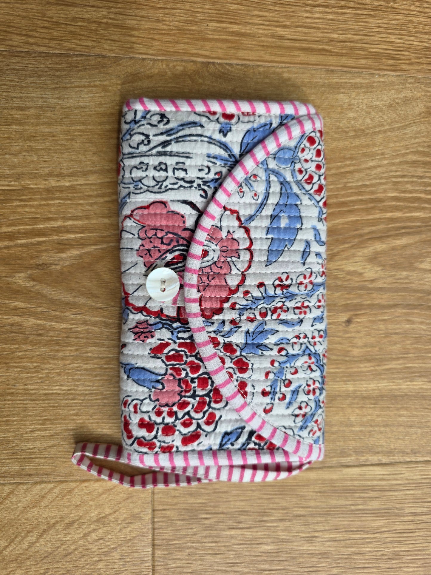 Jewellery Pouch - White Floral