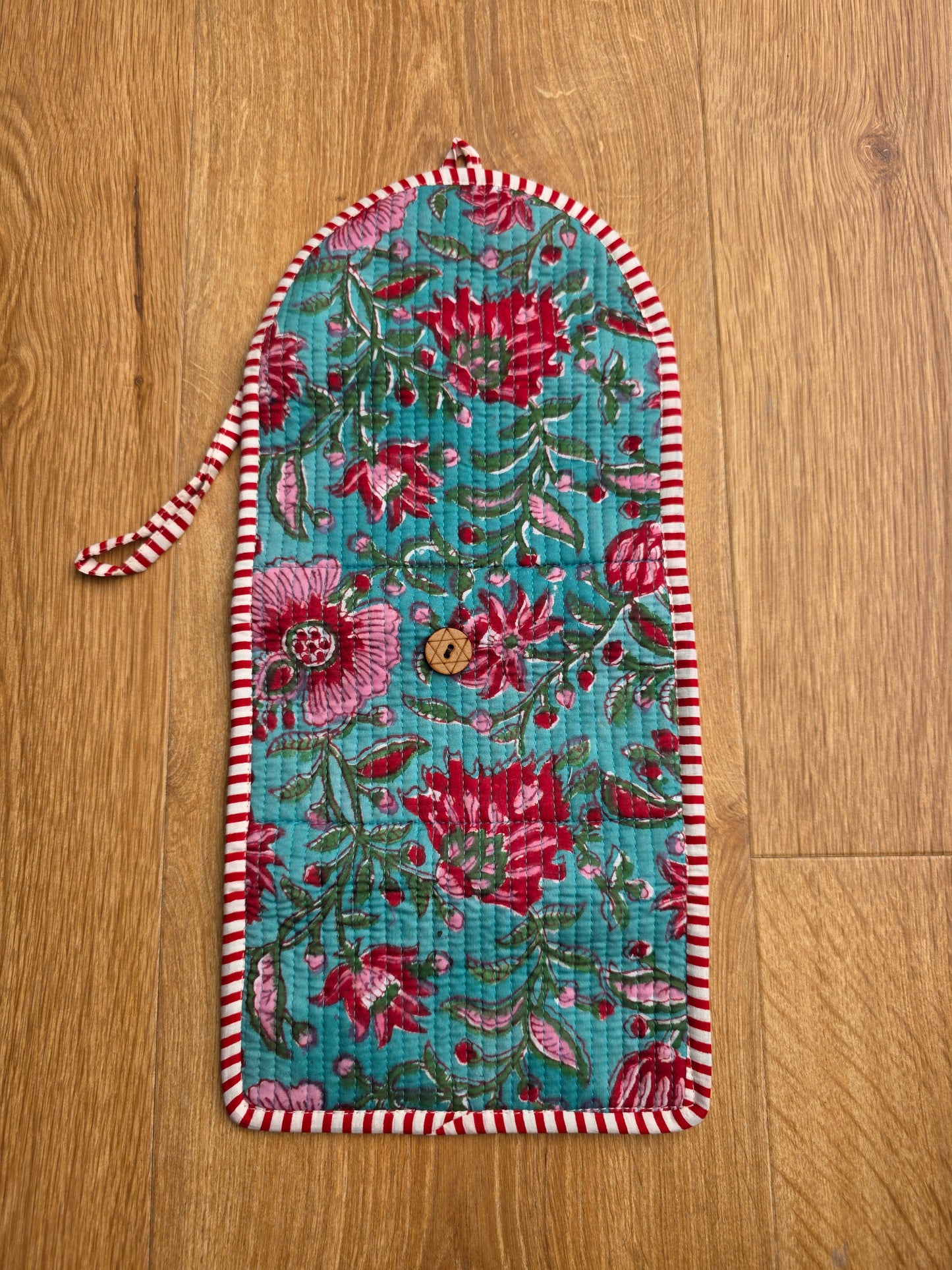 Jewellery Pouch - Teal Floral