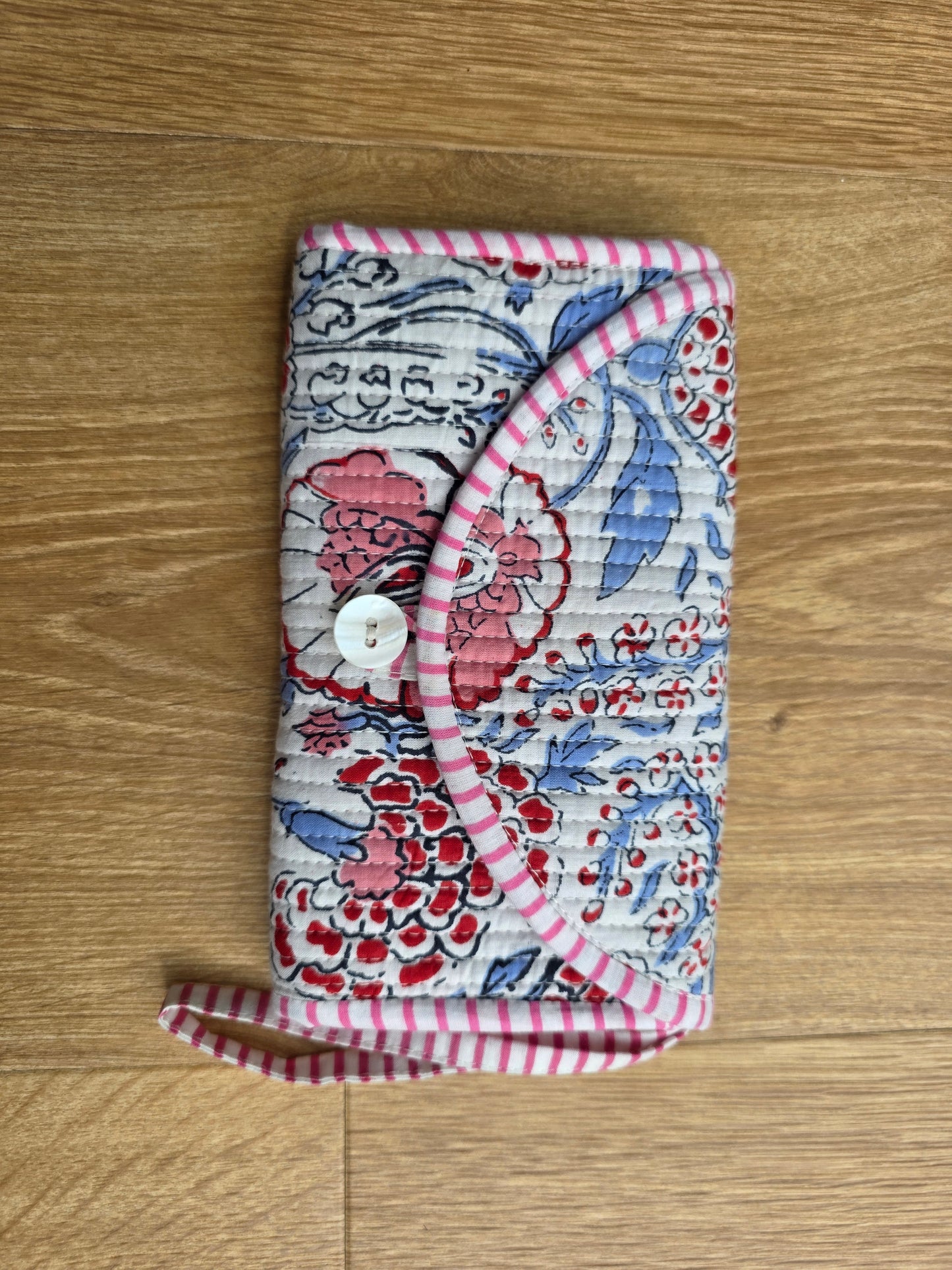 Jewellery Pouch - White Floral
