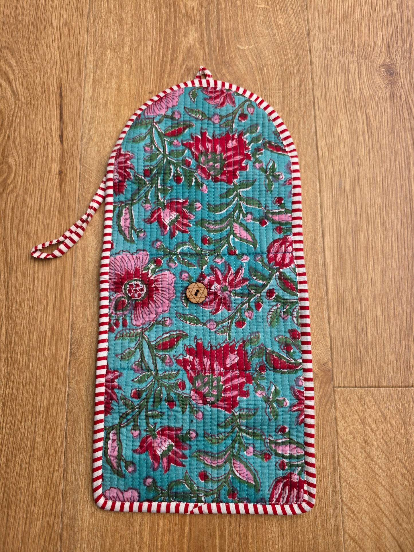 Jewellery Pouch - Teal Floral